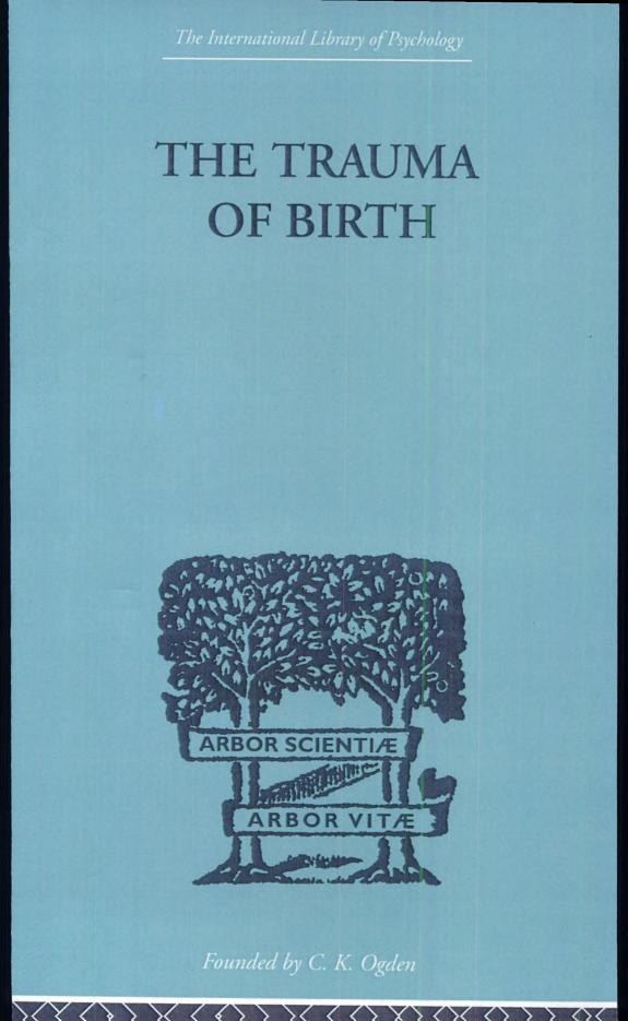 Cover of The Trauma of Birth