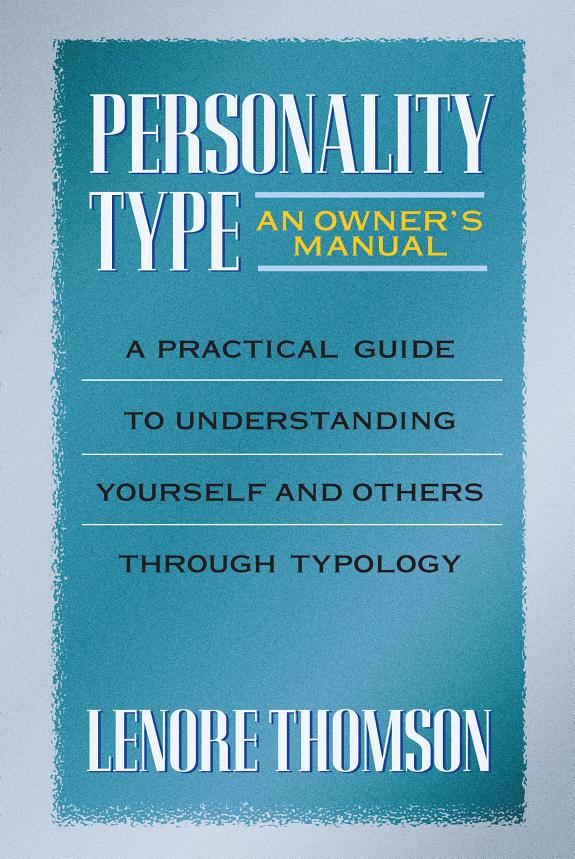 Cover of Personality Type: An Owner's Manual